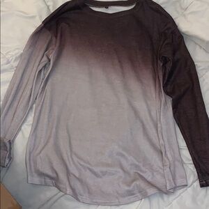 S ombré long sleeve shirt